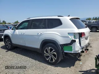 2023 Volkswagen Atlas SEL z VIN 1V2BR2CA6PC555170, wystawiony jako Copart lot #55445335 z przebiegiem 20 243 mil mil oraz Szkoda całkowita • Salvage title. Historia ofert i sprzedaży dostępna na DreamBid. Obrazek 2.