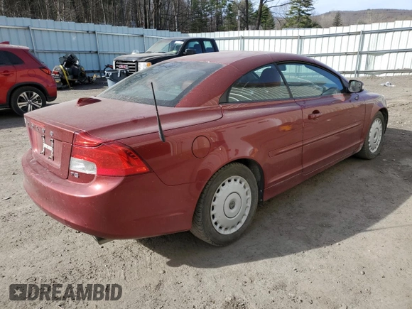2012 Volvo C70 T5 with VIN YV1672MC9CJ126288, listed as a Copart auction lot 51317364 with 95,626 mi miles and Clean Title. Bid and sale history available at carsss.com. Image 3.