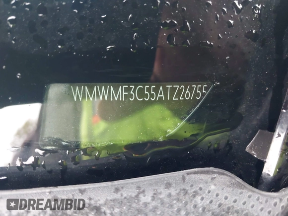 2010 MINI Hardtop with VIN WMWMF3C55ATZ26755, listed as a IAAI auction lot 42196335 with 134,453 mi miles and . Bid and sale history available at DreamBid. Image 12.