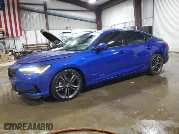 2025 Acura Integra Technology z VIN 19UDE4H62SA006190, wystawiony jako Copart lot #43175345 z przebiegiem 11 576 mil mil oraz Szkoda całkowita • Salvage title. Historia ofert i sprzedaży dostępna na DreamBid. Obrazek 1.