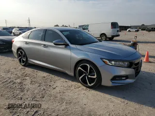 2019 Honda Accord Sport with VIN 1HGCV1F35KA046086, listed as a Copart auction lot 55539125 with 72,305 mi miles and Salvage Title. Bid and sale history available at DreamBid. Image 4.