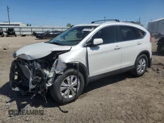2012 Honda CR-V EX-L with VIN 5J6RM4H70CL060586, listed as a Copart auction lot 57874025 with 189,522 mi miles and Salvage title. Bid and sale history available at DreamBid. Image 1.