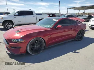 2018 Ford Mustang GT with VIN 1FA6P8CF8J5172159, listed as a Copart auction lot 47234365 with 76,685 mi miles and Salvage Title. Bid and sale history available at carsss.com. Image 1.