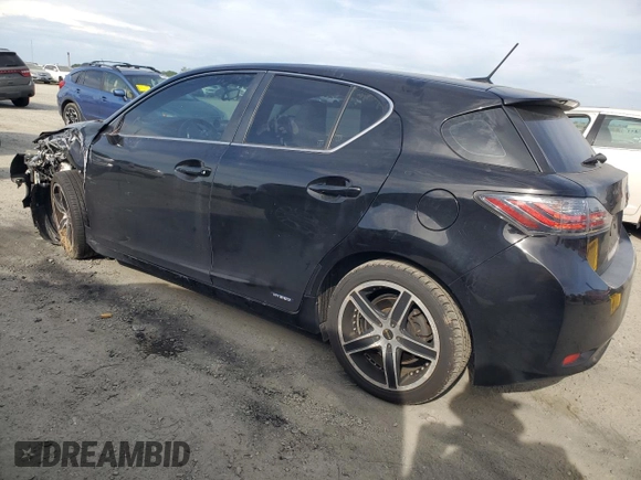 2011 Lexus CT 200h with VIN JTHKD5BH5B2004001, listed as a Copart auction lot 53519625 with 118,012 mi miles and Salvage Title. Bid and sale history available at DreamBid. Image 2.
