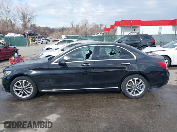 2018 Mercedes-Benz C 300 with VIN WDDWF4KB2JR341272, listed as a IAAI auction lot 41650381 with 74,216 mi miles and . Bid and sale history available at DreamBid. Image 14.
