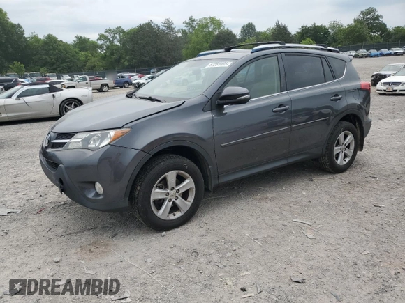 2013 Toyota RAV4 XLE with VIN JTMRFREV4DD044404, listed as a Copart auction lot 57251405 with 240,963 mi miles and Salvage title. Bid and sale history available at DreamBid. Image 1.