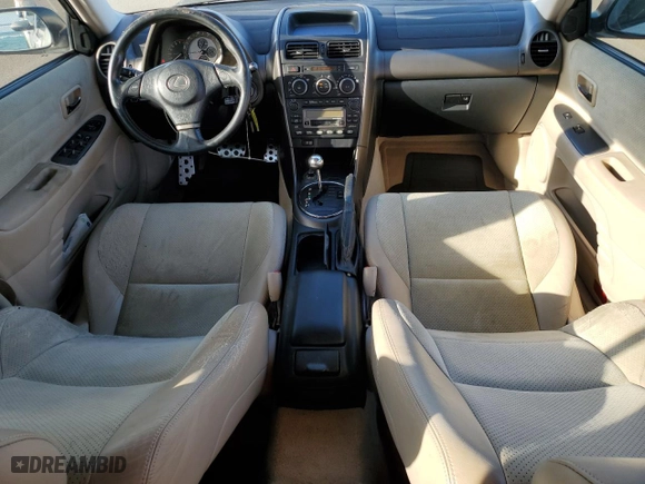 2001 Lexus IS 300 with VIN JTHBD182510004540, listed as a Copart auction lot 41866205 with NaN miles and Salvage Title. Bid and sale history available at carsss.com. Image 8.