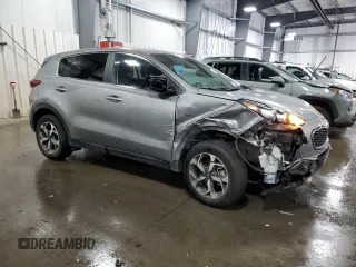 2022 Kia Sportage LX with VIN KNDPMCAC7N7002128, listed as a Copart auction lot 75682934 with 45,522 mi miles and Salvage Title. Bid and sale history available at DreamBid. Image 4.