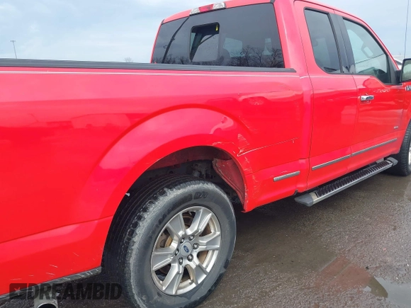 2016 Ford F-150 XL with VIN 1FTEX1CP9GKF76099, listed as a IAAI auction lot 41538199 with 163,543 mi miles and . Bid and sale history available at carsss.com. Image 6.