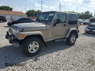 2003 Jeep Wrangler Sahara with VIN 1J4FA59S53P369077, listed as a Copart auction lot 61445025 with 147,904 mi miles and Clean title. Bid and sale history available at DreamBid. Image 1.