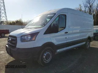 2020 Ford Transit Cargo with VIN 1FTBR1C82LKB77213, listed as a Copart auction lot 51587245 with 189,666 mi miles and Salvage Title. Bid and sale history available at carsss.com. Image 1.