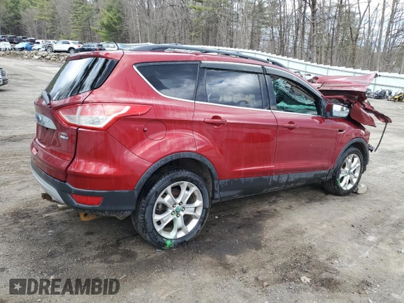 2013 Ford Escape SEL with VIN 1FMCU9HX4DUA56847, listed as a Copart auction lot 52321575 with Not provided miles and Salvage title. Bid and sale history available at DreamBid. Image 3.