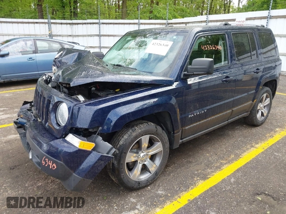 2017 Jeep Patriot High Altitude with VIN 1C4NJPFAXHD211657, listed as a IAAI auction lot 42326340 with 53,561 mi miles and . Bid and sale history available at DreamBid. Image 17.