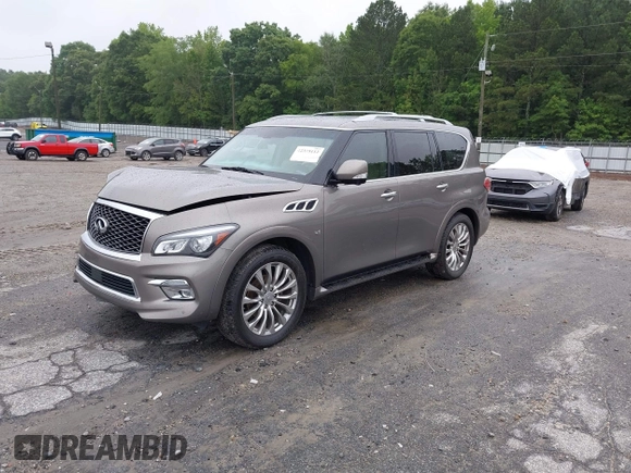 2015 Infiniti QX80 with VIN JN8AZ2NE2F9086138, listed as a IAAI auction lot 42365112 with 174,818 mi miles and . Bid and sale history available at DreamBid. Image 18.