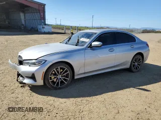 2020 BMW 3 Series 330i with VIN WBA5R1C02LFH39000, listed as a Copart auction lot 46874295 with 0 mi miles and Salvage Title. Bid and sale history available at carsss.com. Image 1.