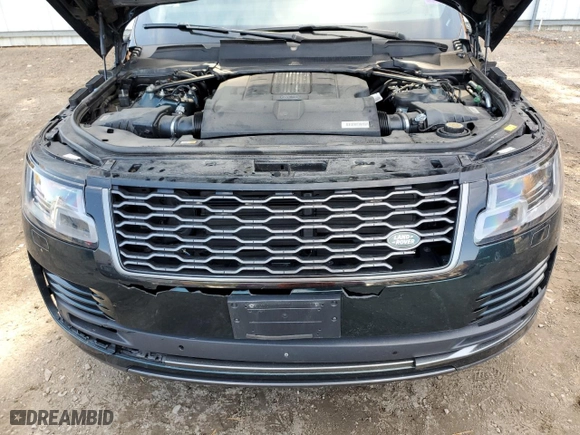 2018 Land Rover Range Rover with VIN SALGS5RE4JA502406, listed as a Copart auction lot 77311104 with 96,705 mi miles and Salvage Title. Bid and sale history available at carsss.com. Image 12.