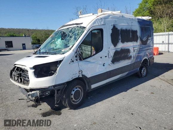 2019 Ford Transit with VIN 1FTYR2CM0KKA48706, listed as a Copart auction lot 54860555 with Not Provided miles and Clean Title. Bid and sale history available at carsss.com. Image 1.