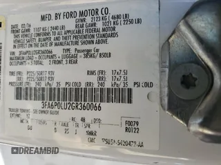 2016 Ford Fusion SE Hybrid с VIN 3FA6P0LU2GR360066, выставлен на аукционе Copart как лот 84767824 с пробегом 153 044 миль миль и Списание • Salvage title. История ставок и продаж доступна на DreamBid. Изображение 12.