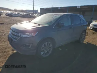2015 Ford Edge Titanium z VIN 2FMTK3K87FBB25107, wystawiony jako Copart lot #48254465 z przebiegiem 133 574 mil mil oraz Szkoda całkowita • Salvage title. Historia ofert i sprzedaży dostępna na DreamBid. Obrazek 1.