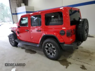 2024 Jeep Wrangler Sahara z VIN 1C4PJXEG8RW246069, wystawiony jako Copart lot #84146804 z przebiegiem 6 419 mil mil oraz Szkoda całkowita • Salvage title. Historia ofert i sprzedaży dostępna na DreamBid. Obrazek 2.