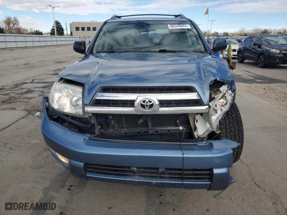 2005 Toyota 4Runner SR5 with VIN JTEBU14R358037592, listed as a Copart auction lot 80348644 with 203,250 mi miles and Salvage Title. Bid and sale history available at carsss.com. Image 5.