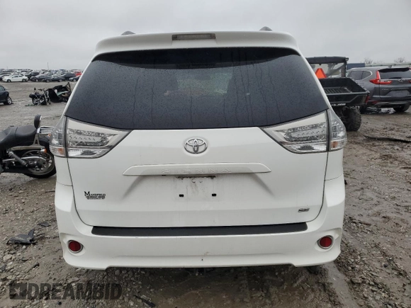 2011 Toyota Sienna SE with VIN 5TDXK3DC9BS075469, listed as a Copart auction lot 44900265 with 164,214 mi miles and Salvage Title. Bid and sale history available at carsss.com. Image 6.