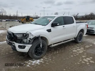 2021 Ford Ranger XL with VIN 1FTER4FHXMLD64107, listed as a Copart auction lot 44162755 with 102,743 mi miles and Salvage Title. Bid and sale history available at carsss.com. Image 1.