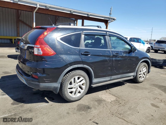 2015 Honda CR-V EX with VIN 3CZRM3H50FG700676, listed as a Copart auction lot 50595625 with 166,024 mi miles and Salvage Title. Bid and sale history available at carsss.com. Image 3.