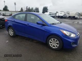 2013 Hyundai Accent GLS with VIN KMHCT4AE8DU554712, listed as a Copart auction lot 49398035 with 105,346 mi miles and Salvage Title. Bid and sale history available at carsss.com. Image 4.