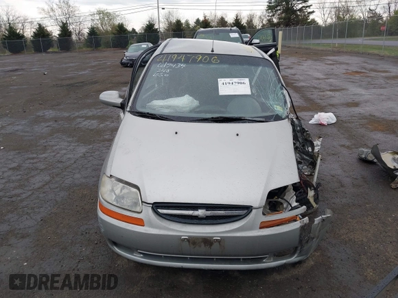 2005 Chevrolet Aveo LS with VIN KL1TD526X5B324267, listed as a IAAI auction lot 41947906 with 180,204 mi miles and . Bid and sale history available at DreamBid. Image 12.