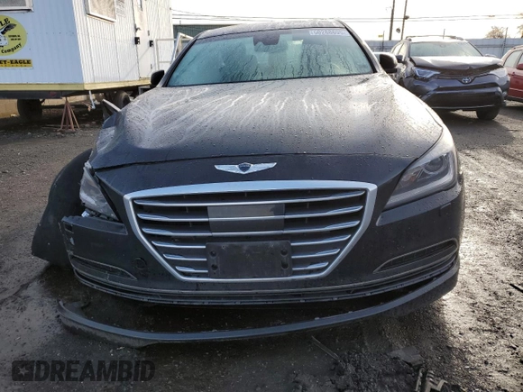 2017 Genesis G80 3.8L with VIN KMHGN4JE2HU205269, listed as a Copart auction lot 50288695 with Not Provided miles and Salvage Title. Bid and sale history available at DreamBid. Image 5.