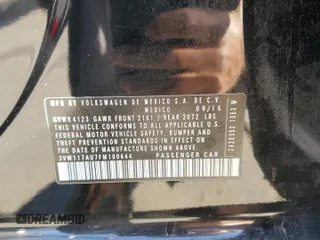 2015 Volkswagen Golf TSI S z VIN 3VW117AU7FM100644, wystawiony jako Copart lot #86591564 z przebiegiem 93 713 mil mil oraz Szkoda całkowita • Salvage title. Historia ofert i sprzedaży dostępna na DreamBid. Obrazek 12.