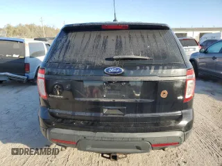 2014 Ford Utility Police Interceptor with VIN 1FM5K8AR9EGC08206, listed as a Copart auction lot 75735554 with 155,388 mi miles and Salvage Title. Bid and sale history available at carsss.com. Image 6.