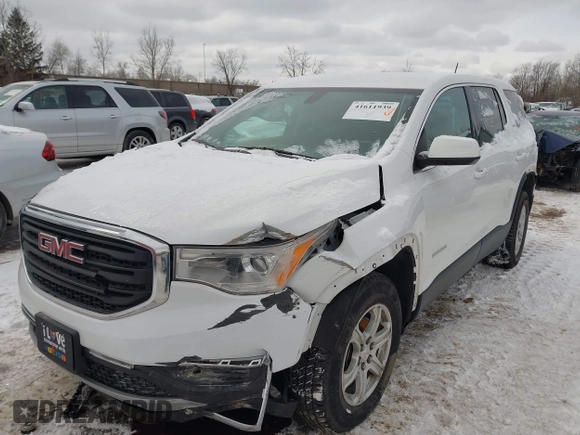 2019 GMC Acadia SLE with VIN 1GKKNKLA4KZ232467, listed as a IAAI auction lot 41611939 with 65,218 mi miles. Bid and sale history available at carsss.com. Image 6.