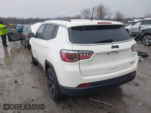2019 Jeep Compass Latitude with VIN 3C4NJCBB4KT778018, listed as a IAAI auction lot 41900231 with 102,651 mi miles and . Bid and sale history available at carsss.com. Image 3.