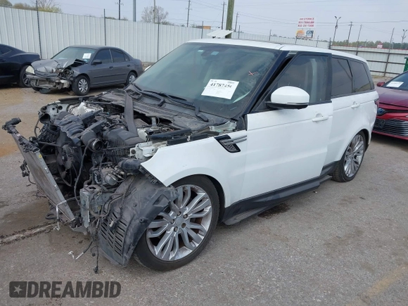 2014 Land Rover Range Rover Sport HSE with VIN SALWR2WF8EA362000, listed as a IAAI auction lot 41787456 with 133,512 mi miles. Bid and sale history available at carsss.com. Image 2.