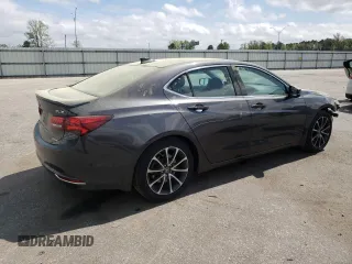 2015 Acura TLX V6 Tech with VIN 19UUB3F59FA001703, listed as a Copart auction lot 50845885 with 106,652 mi miles and Salvage Title. Bid and sale history available at carsss.com. Image 3.