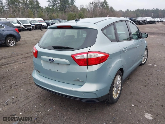 2013 Ford C-Max Hybrid SE with VIN 1FADP5AU6DL502940, listed as a IAAI auction lot 41918326 with 92,263 mi miles. Bid and sale history available at carsss.com. Image 4.