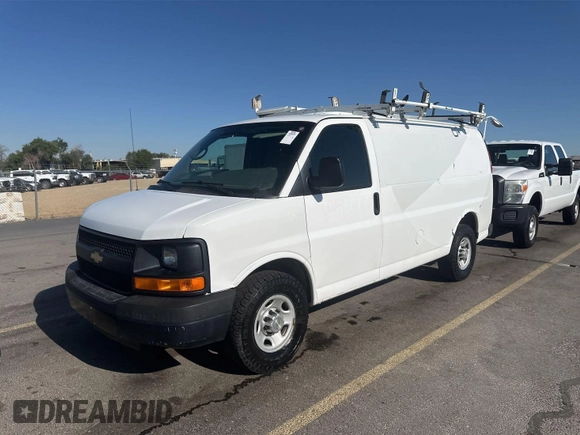 2014 Chevrolet Express Cargo with VIN 1GCWGFCA8E1121812, listed as a IAAI auction lot 42801147 with 128,506 mi miles and . Bid and sale history available at DreamBid. Image 23.