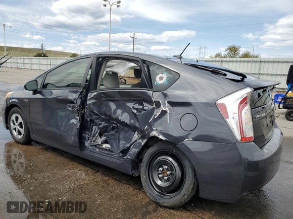 2013 Toyota Prius One with VIN JTDKN3DU9D1644847, listed as a Copart auction lot 52361185 with 129,297 mi miles and Salvage Title. Bid and sale history available at carsss.com. Image 2.