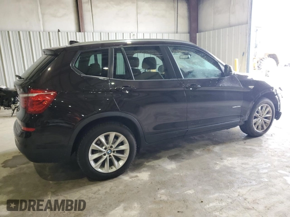 2015 BMW X3 xDrive28i with VIN 5UXWX9C5XF0D59643, listed as a Copart auction lot 54553515 with 76,729 mi miles and Salvage Title. Bid and sale history available at DreamBid. Image 3.