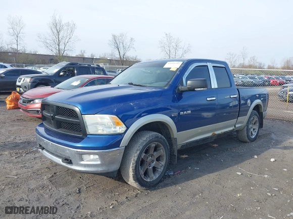 2010 Dodge Ram 1500 Laramie with VIN 1D7RV1GTXAS150532, listed as a IAAI auction lot 42010395 with 142,776 mi miles. Bid and sale history available at carsss.com. Image 2.
