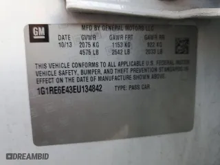 2014 Chevrolet Volt with VIN 1G1RE6E43EU134842, listed as a Copart auction lot 43657675 with 106,893 mi miles and Salvage Title. Bid and sale history available at carsss.com. Image 15.