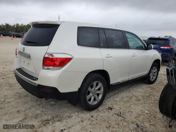 2013 Toyota Highlander with VIN 5TDZA3EH2DS045254, listed as a Copart auction lot 50244815 with 74,507 mi miles and Salvage Title. Bid and sale history available at carsss.com. Image 3.