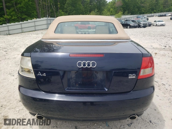 2004 Audi A4 1.8T with VIN WAUAC48H84K006973, listed as a Copart auction lot 57581245 with 118,226 mi miles and Clean title. Bid and sale history available at DreamBid. Image 6.