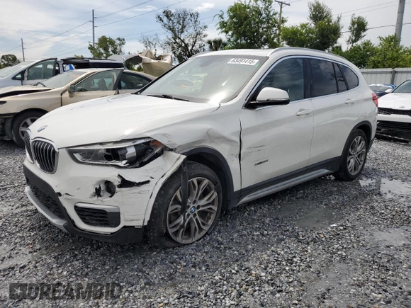 2017 BMW X1 xDrive28i with VIN WBXHT3Z37H4A55614, listed as a Copart auction lot 63491415 with 120,680 mi miles and Salvage title. Bid and sale history available at DreamBid. Image 1.