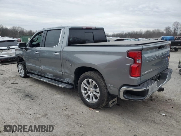 2023 Chevrolet Silverado 1500 LTZ with VIN 1GCUDGED0PZ245770, listed as a Copart auction lot 83079644 with 20,540 mi miles and Salvage Title. Bid and sale history available at carsss.com. Image 2.