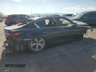 2021 Infiniti Q50 Luxe with VIN JN1EV7BP7MM703722, listed as a Copart auction lot 50768955 with Not provided miles and Salvage title. Bid and sale history available at DreamBid. Image 3.