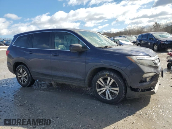 2017 Honda Pilot EX-L with VIN 5FNYF6H53HB035987, listed as a Copart auction lot 45834495 with 163,365 mi miles and Non Repairable. Bid and sale history available at DreamBid. Image 4.