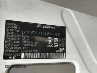 2011 Mercedes-Benz Sprinter Cargo Cargo with VIN WD3PE8CB5B5604980, listed as a Copart auction lot 87464074 with 412,111 mi miles and Clean Title. Bid and sale history available at DreamBid. Image 10.